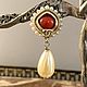 Винтаж: Серьги Chanel жемчуг кораллы. Маркировка. Серьги винтажные. Екатерина кетикет. Интернет-магазин Ярмарка Мастеров.  Фото №2