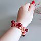 Браслет с Вишней из полимерной глины. Браслет из бусин. Melihova_jewelry Украшения HANDMADE. Ярмарка Мастеров.  Фото №5