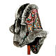 Order Shawl with fur 'Maya'. National Brand. Livemaster. . Shawls1 Фото №3