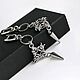 Стильные кольчужные серьги "Shuriken". Серьги классические. BeadLab. УКРАШЕНИЯ, КОТОРЫЕ УДИВЛЯЮТ. Ярмарка Мастеров.  Фото №6