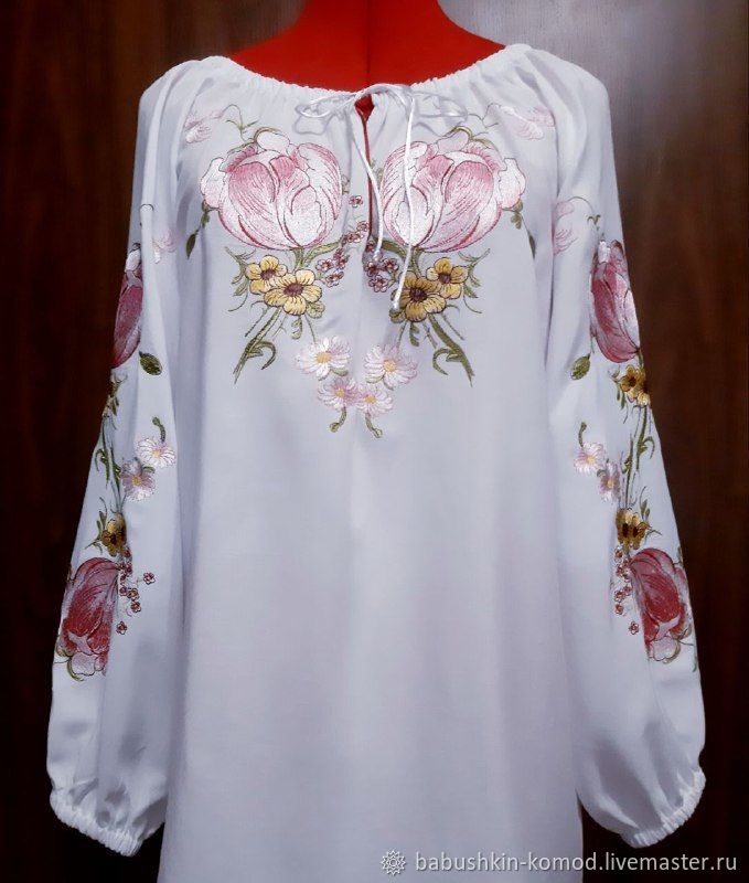 Women's embroidered blouse 'Gentle' LR3-261, Blouses, Temryuk,  Фото №1