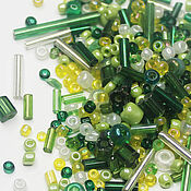 Материалы для творчества handmade. Livemaster - original item Mix of Beads 10 g Green China. Handmade.