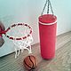 Punching bag and basketball Hoop - Dollhouse miniature. Doll furniture. MiniDom (Irina). My Livemaster. Фото №6