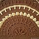 Mat-mate bedside knit cord handmade. Carpets. knitted handmade rugs (kovrik-makrame). My Livemaster. Фото №4