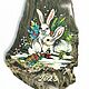 Stone magnet The Year of the Rabbit. Christmas gifts. Souvenirs from a stone (yashmamagnit). Online shopping on My Livemaster.  Фото №2