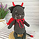 Заказать Вязаный котенок чертёнок Вязаная игрушка. Toys.be.tosy. Ярмарка Мастеров. . Амигуруми куклы и игрушки Фото №3