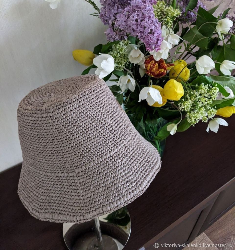 Панамы: Модная, стильная, трендовая панама из рафии в цвете ТАУП в ...