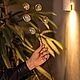Ветка из скорлупы грецкого ореха с золотым напылением для домашнего д. Новогодние композиции. Зазеркалье (overmirror). Ярмарка Мастеров.  Фото №6