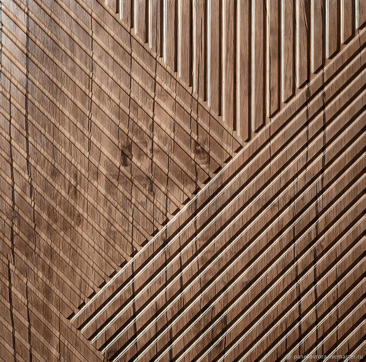 Рифленые деревянные панели