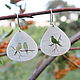 Starling Earrings made of 925 sterling silver HM0014. Thread earring. Sunny Silver. My Livemaster. Фото №4
