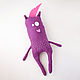 Linen Soft Toy Monster-punk. Stuffed Toys. sweet-crafts. Online shopping on My Livemaster.  Фото №2