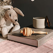 Куклы и игрушки handmade. Livemaster - original item Wooden cedar rattle with millet filler. WT10. Handmade.