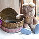 Wicker bassinet for doll, Reborn, Moscow,  Фото №1