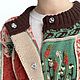 Order Women's September cardigan, patchwork, hand embroidery, merino wool. SIBERIA COOL (knitting & painting) (Siberia-Cool). Livemaster. . Cardigans Фото №3