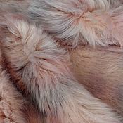 Материалы для творчества handmade. Livemaster - original item Natural fur-pink sheepskin with long pile. Handmade.