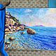 Oil painting 'From the Crimean shores.Sudak'. Pictures. Fine Art for Joy. My Livemaster. Фото №4