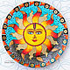 Decorative plate 'the energy of the Sun' hand painted, Plates, Krasnodar,  Фото №1