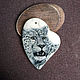  White leopard pendant with miniature painting for only 200 rubles. Pendant. lacquer miniature. My Livemaster. Фото №4