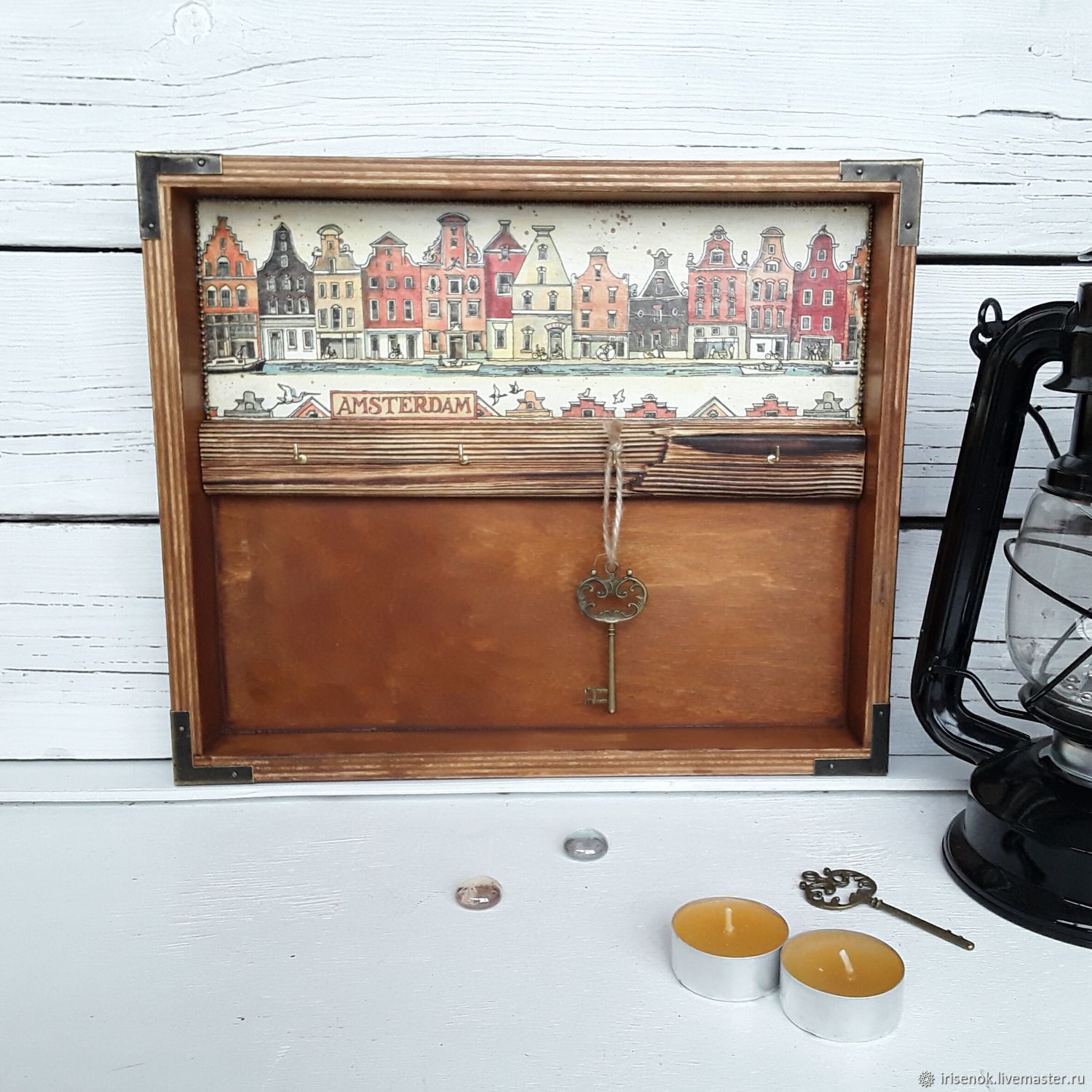 Ключница Амстердам в стиле лофт в интернет-магазине на Ярмарке Мастеров ...