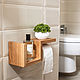 The toilet paper holder with shelf. Holders. Foxwoodrus. Online shopping on My Livemaster.  Фото №2