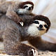 Order Felt toy: a three-toed sloth with a cub. SoftToysByElenaArt. Livemaster. . Felted Toy Фото №3