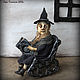 Witch Mrs. Fredegonda in a rocking chair, Interior doll, Volzhsky,  Фото №1