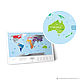 Map Of Travel Map Silver World. Decor. mybestbox (Mybestbox). Online shopping on My Livemaster.  Фото №2