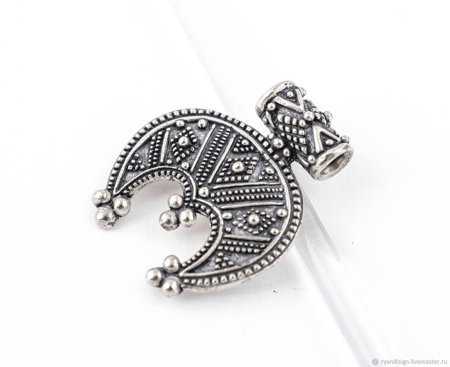 Лунница трехрогая, славянская подвеска из серебра в интернет-магазине ...