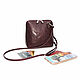  Women's burgundy leather handbag Annie Mod. C83-681. Crossbody bag. Natalia Kalinovskaya. Online shopping on My Livemaster.  Фото №2