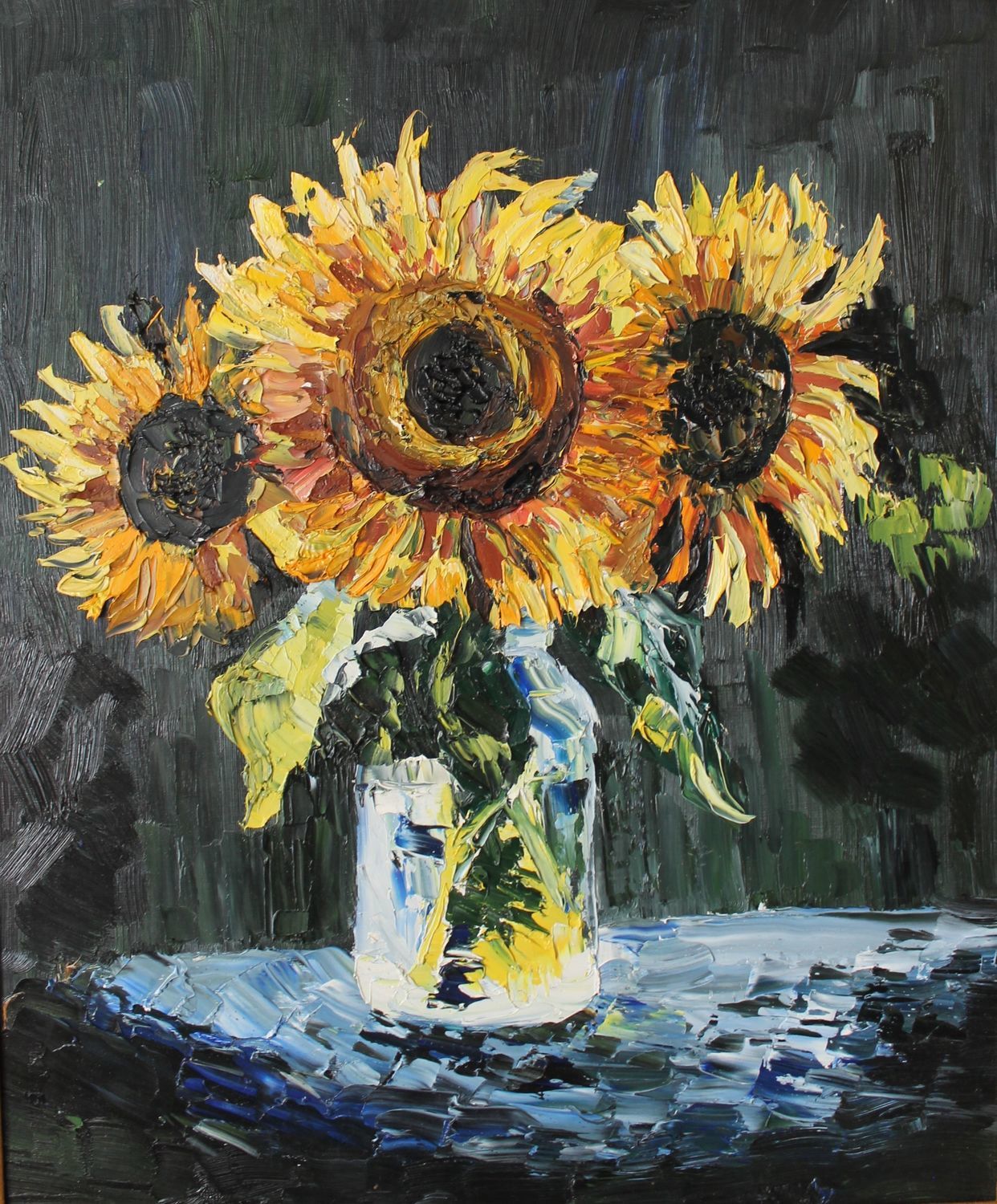 Автор картины sunflowers