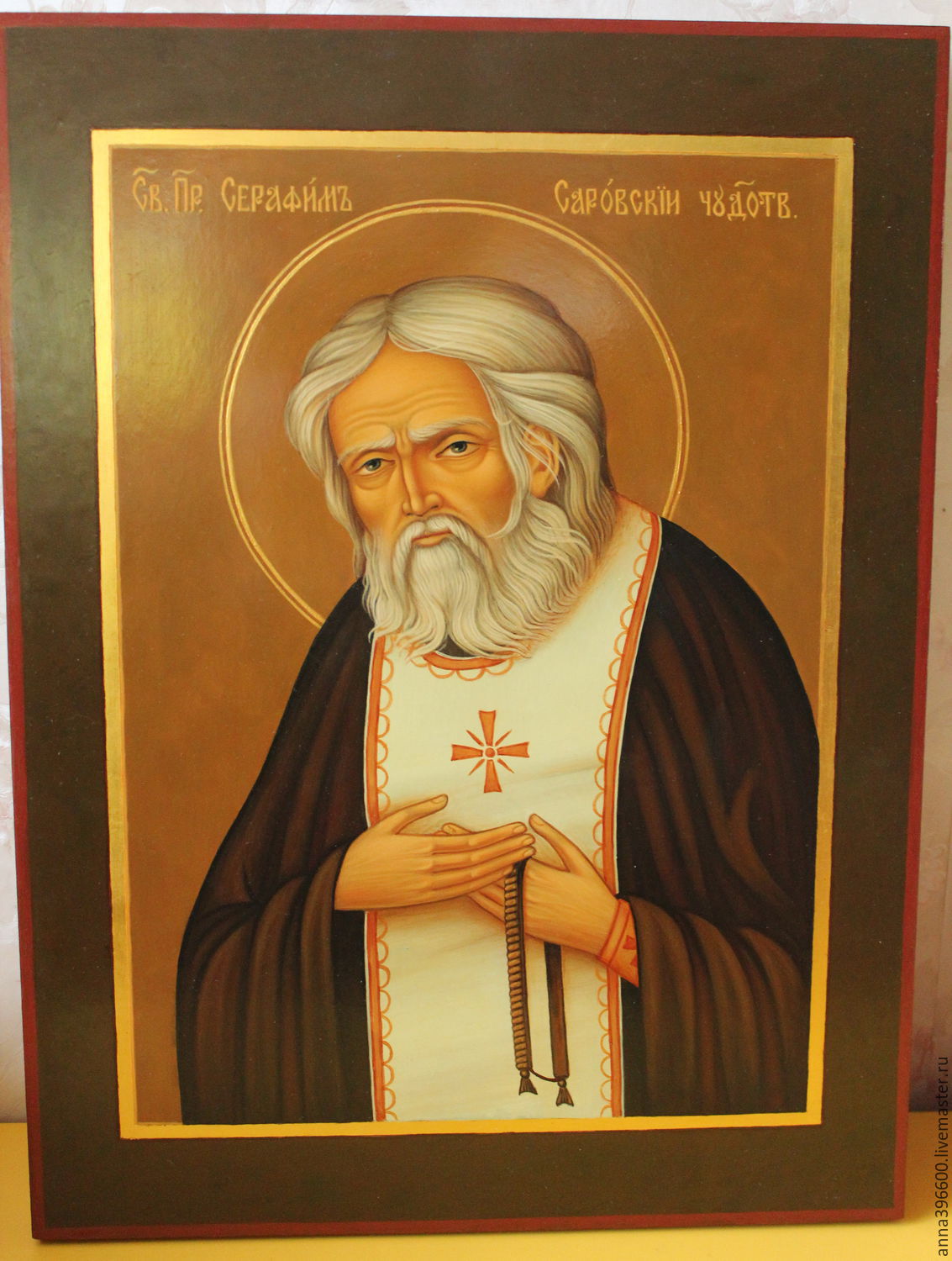 Икона Серафим Саровский в интернет-магазине на Ярмарке Мастеров | Иконы ...