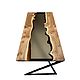 Coffee 'table-river' made of slabs of elm. Tables. Mebel na zakaz U.LOFT. My Livemaster. Фото №4