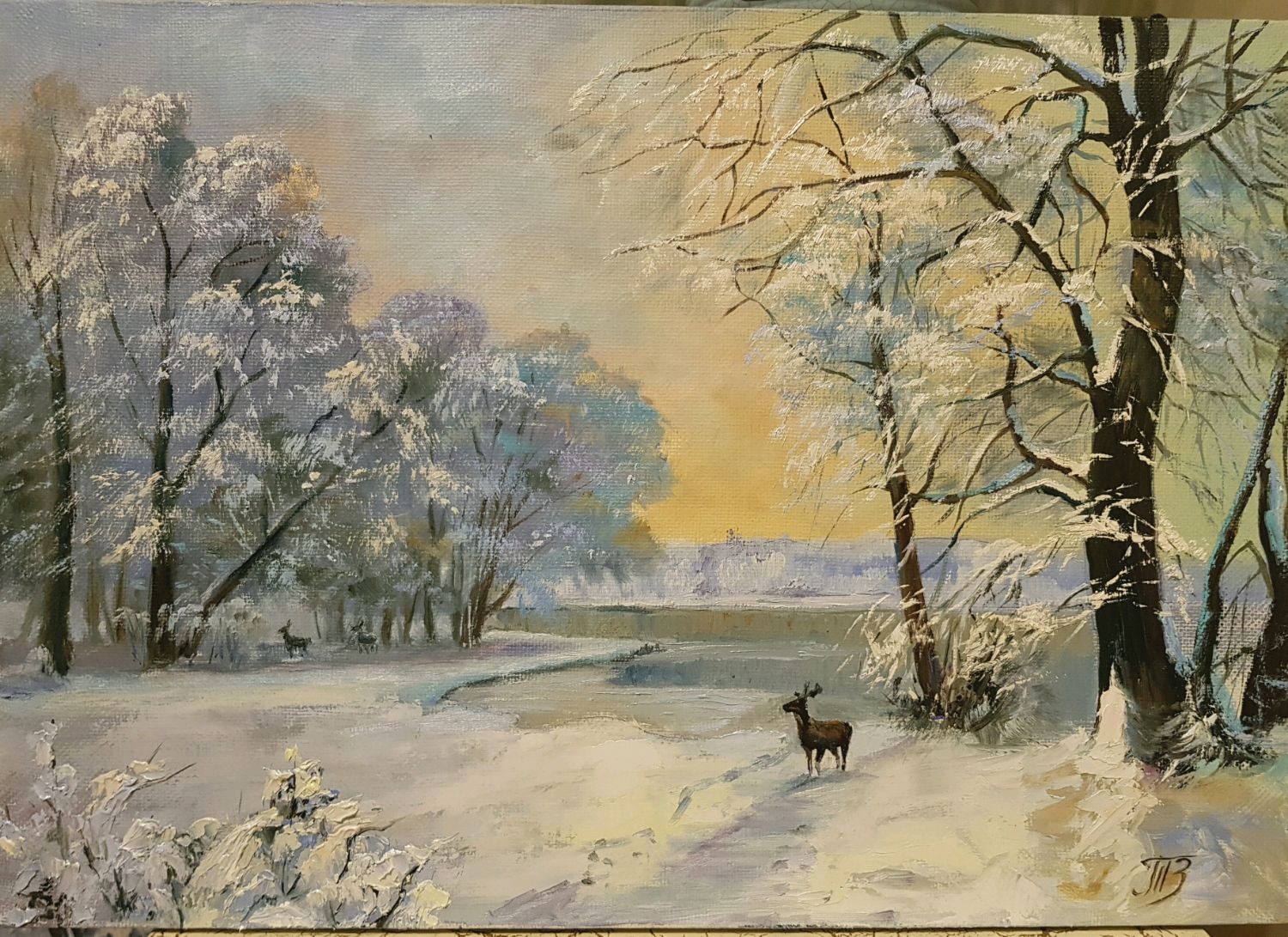 Вельц Иван. Зимний пейзаж (1895)