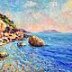 Oil painting 'From the Crimean shores.Sudak'. Pictures. Fine Art for Joy. My Livemaster. Фото №6
