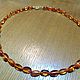Small amber necklace (Baltic) in 14K gold. Necklace. marusjy. My Livemaster. Фото №5