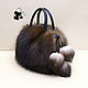 Order Silver Fox fur bag. Stylish ladies accessory. Mishan (mishan). Livemaster. . Classic Bag Фото №3