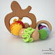 Order Beech rodent Apple with a ring. Very big ears (verybigears). Livemaster. . Teethers and rattles Фото №3
