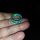 Synthetic opal ring 'Dark Tiffany'. Rings. Wooden jewellery. My Livemaster. Фото №6