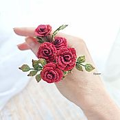 Цветы и флористика handmade. Livemaster - original item Bouquet of roses; bookmark for a book. Handmade.