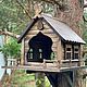 Кормушка для белок и птиц. Кормушки для птиц. Forest Goose. Интернет-магазин Ярмарка Мастеров.  Фото №2