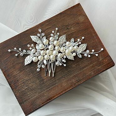 Украшения ручной работы. Ярмарка Мастеров - ручная работа Гребень свадебный. Handmade.