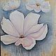 Oil painting 'Big white Flower', Pictures, Moscow,  Фото №1