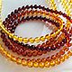 Янтарь Калининград, градиент, 4-4,5 мм бусины. Нить. Бусины. magic beads. Интернет-магазин Ярмарка Мастеров.  Фото №2