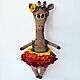 Плюшевый мягкий жираф игрушка / жирафик подарок для ребенка. Подарки на 8 марта. Kalacheva Knits. Ярмарка Мастеров.  Фото №5
