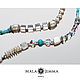 Blue lagoon necklace. Necklace. Mala by Jemma. My Livemaster. Фото №4