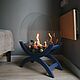 Bio-fireplace outdoor Lounge 'Rich blue'. Fireplaces. Woodkamin - wood fireplaces. Online shopping on My Livemaster.  Фото №2