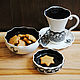 A couple of tea 'Gothic'. Single Tea Sets. author's ceramics. My Livemaster. Фото №6