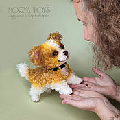 Куклы и игрушки ручной работы. Ярмарка Мастеров - ручная работа Funny stuffed toy - Curly Dog. Handmade.