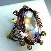 Украшения handmade. Livemaster - original item Sonnet ring with natural ametrine. Handmade.