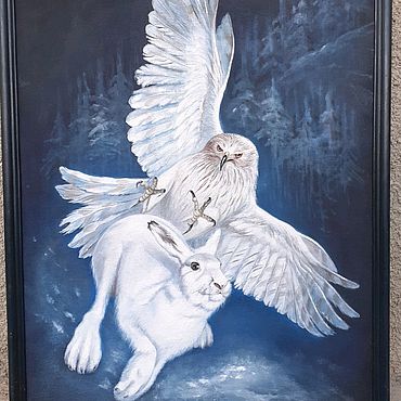 Картины и панно ручной работы. Ярмарка Мастеров - ручная работа Картина *ОХОТА*. Handmade.